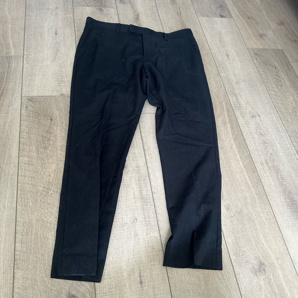 River Island Mens Black Dress Pants in Size 34/30